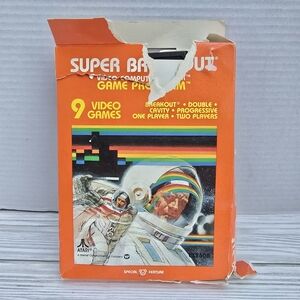 Super Breakout Atari 1981 Game Box CX2608 Manual Special Feature Electronics